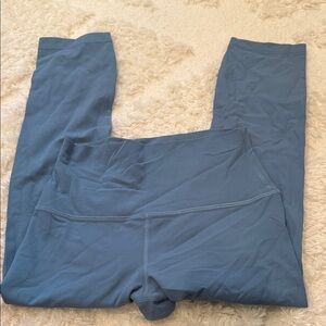 Blue High-Waisted Leggings 21”